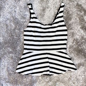 Black and white tunic